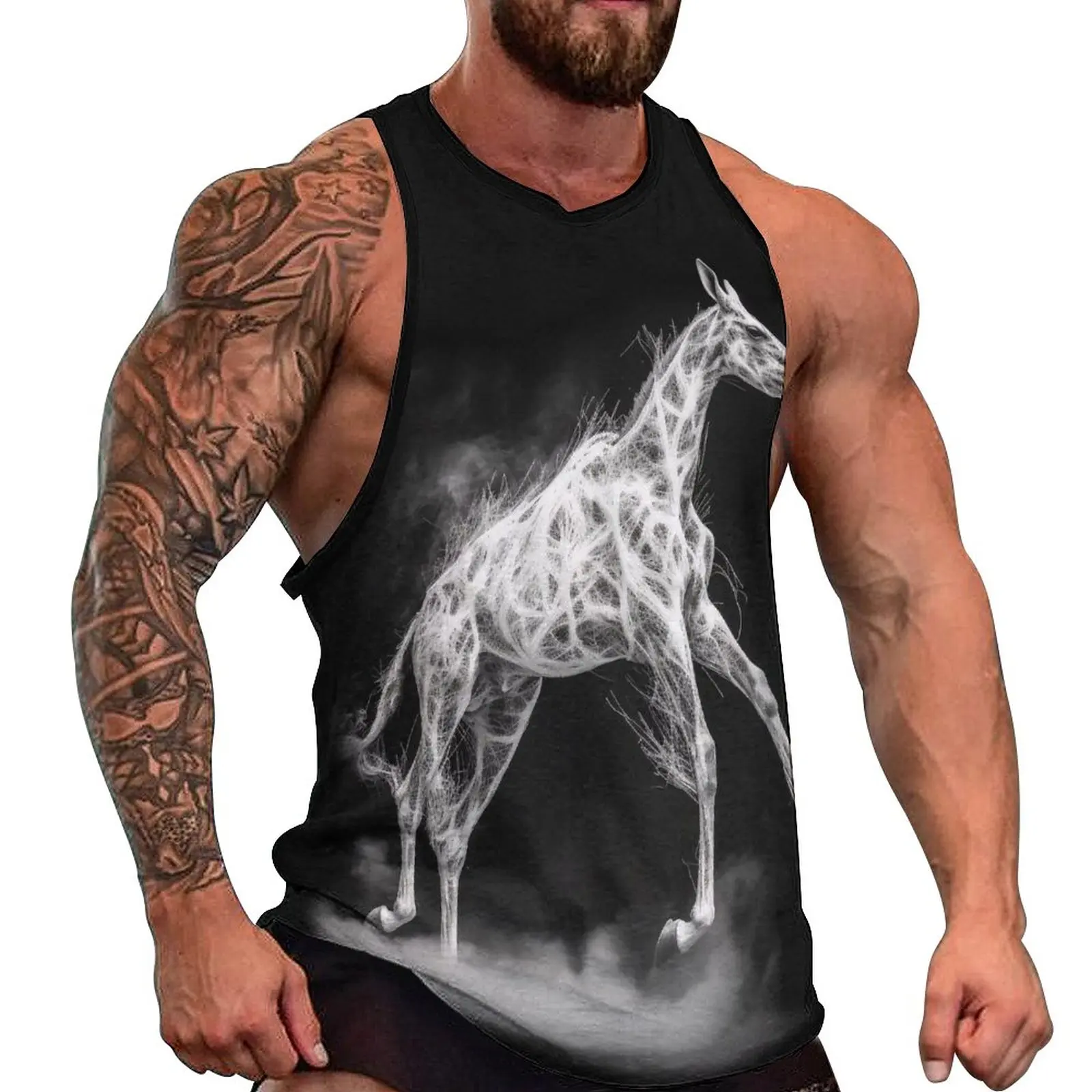 Giraffe Summer Tank Top White Powder Gym Tops Men Printed Fashion Sleeveless Shirts Big Size 4XL 5XL
Giraffe Summer Tank Top White Powder Gym Tops Men Printed Fashion Sleeveless Shirts Big Size 4XL 5XL