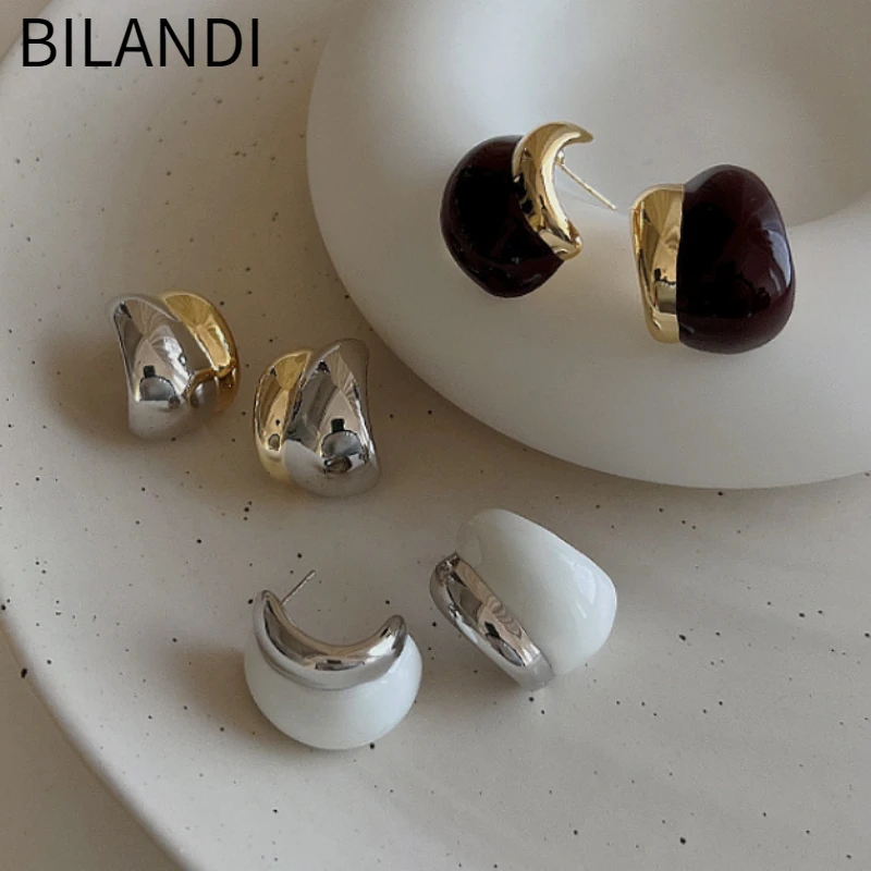 Bilandi Fashion Jewelry 925 Silver Needle Black Whtie Earrings 2023 Trend New Pretty Design Stud Earrings For Women Dropshipping
Bilandi Fashion Jewelry 925 Silver Needle Black Whtie Earrings 2023 Trend New Pretty Design Stud Earrings For Women Dropshipping