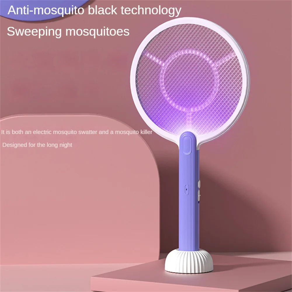 

Silent Mosquito Killer Two-in-one Mosquito Swatter Intelligent Usb Rechargeable Household Mosquito Killer Repellents Foldable