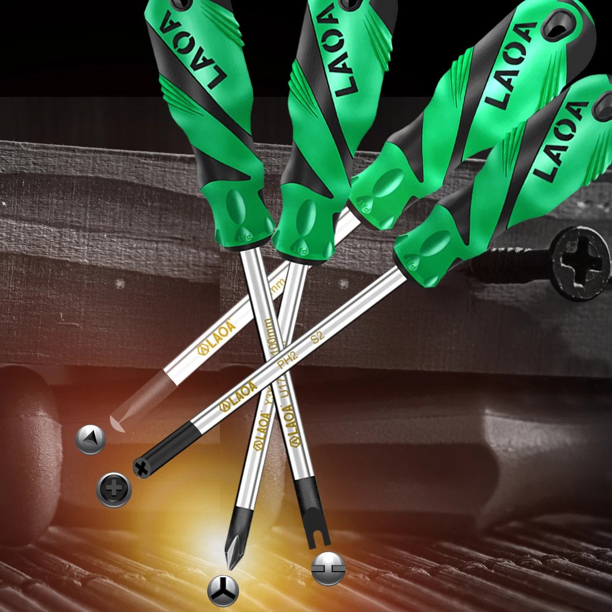 LAOA 4PCS Special-Shaped Screwdriver Set Y-shaped Triangle U-Shaped Internal Phillips Socket Inner Cross Inverted Bull Screws
LAOA 4PCS Special-Shaped Screwdriver Set Y-shaped Triangle U-Shaped Internal Phillips Socket Inner Cross Inverted Bull Screws