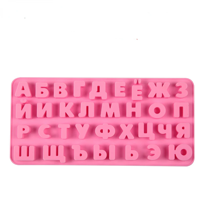 Russian Alphabet Silicone Mold Letters Chocolate Mold 3d Cake Decorating Tray Molds Jelly Cookies Baking Tools 
Russian Alphabet Silicone Mold Letters Chocolate Mold 3d Cake Decorating Tray Molds Jelly Cookies Baking Tools