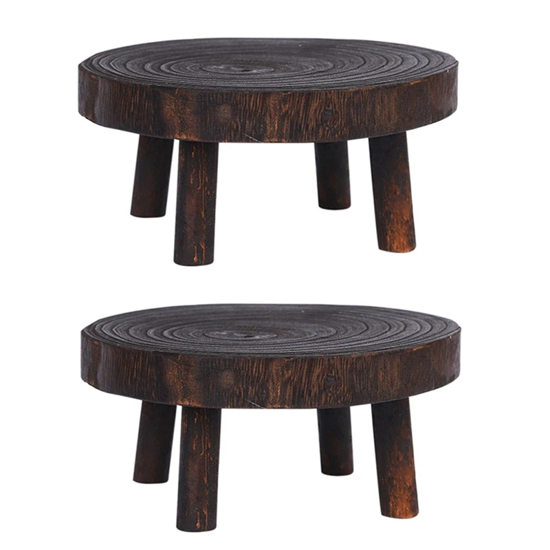 2X Rustic Decorative Round Wood Pedestal Plant Pot Riser Plant Stand Potted Plant Shelf For Indoor Outdoor Home Decor A
2X Rustic Decorative Round Wood Pedestal Plant Pot Riser Plant Stand Potted Plant Shelf For Indoor Outdoor Home Decor A