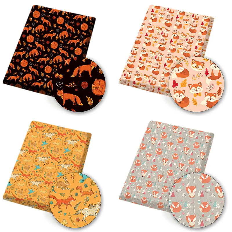 Polyester Cotton Fabric By The Yard Cartoon Fox Cloth Fabrics For Dress Sewing DIY Craft Supplies Masks Bags Making 45*145cm 1pc
Polyester Cotton Fabric By The Yard Cartoon Fox Cloth Fabrics For Dress Sewing DIY Craft Supplies Masks Bags Making 45*145cm 1pc