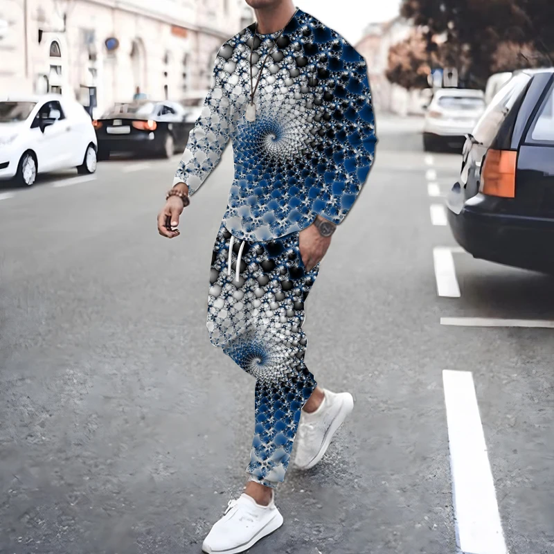 Men's Autumn New Long Sleeve T-Shirt Set Street Fashion Color 3D Printing Creative Oversized Casual Loose Top Long Pants
Men's Autumn New Long Sleeve T-Shirt Set Street Fashion Color 3D Printing Creative Oversized Casual Loose Top Long Pants