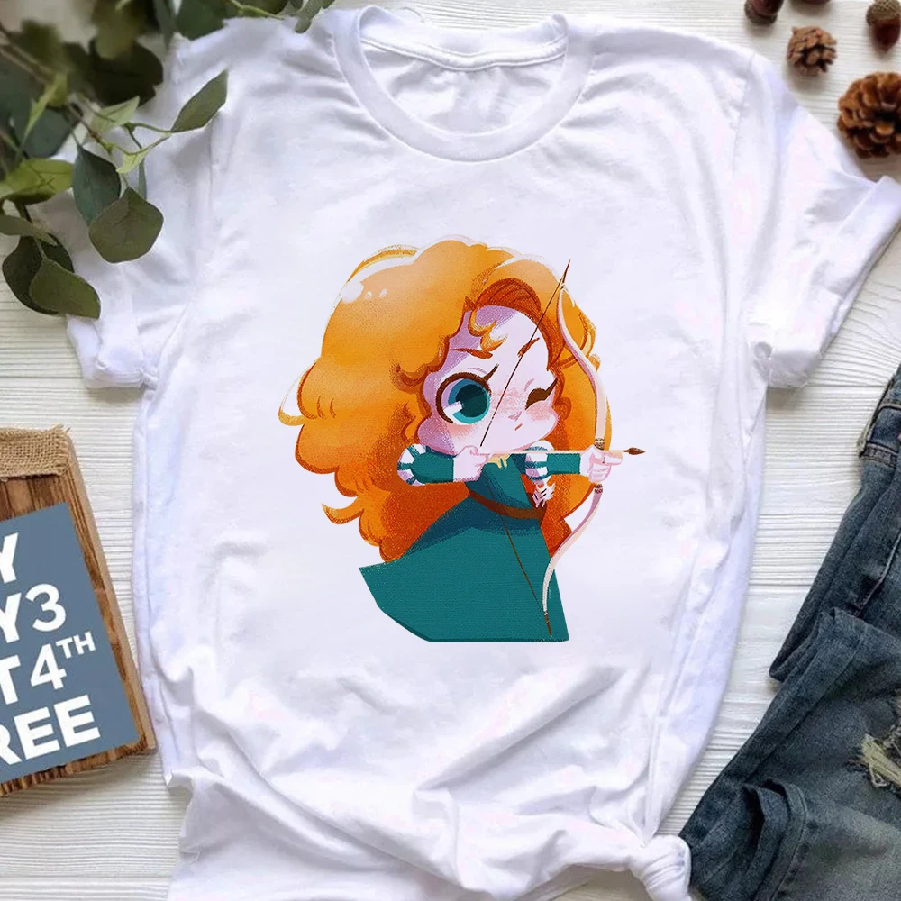 Cute Merida Princess Women Disney T Shirt Summer New Harajuku Style Top Clothes Dropship Female T-Shirt Hot Selling Short Sleeve
Cute Merida Princess Women Disney T Shirt Summer New Harajuku Style Top Clothes Dropship Female T-Shirt Hot Selling Short Sleeve