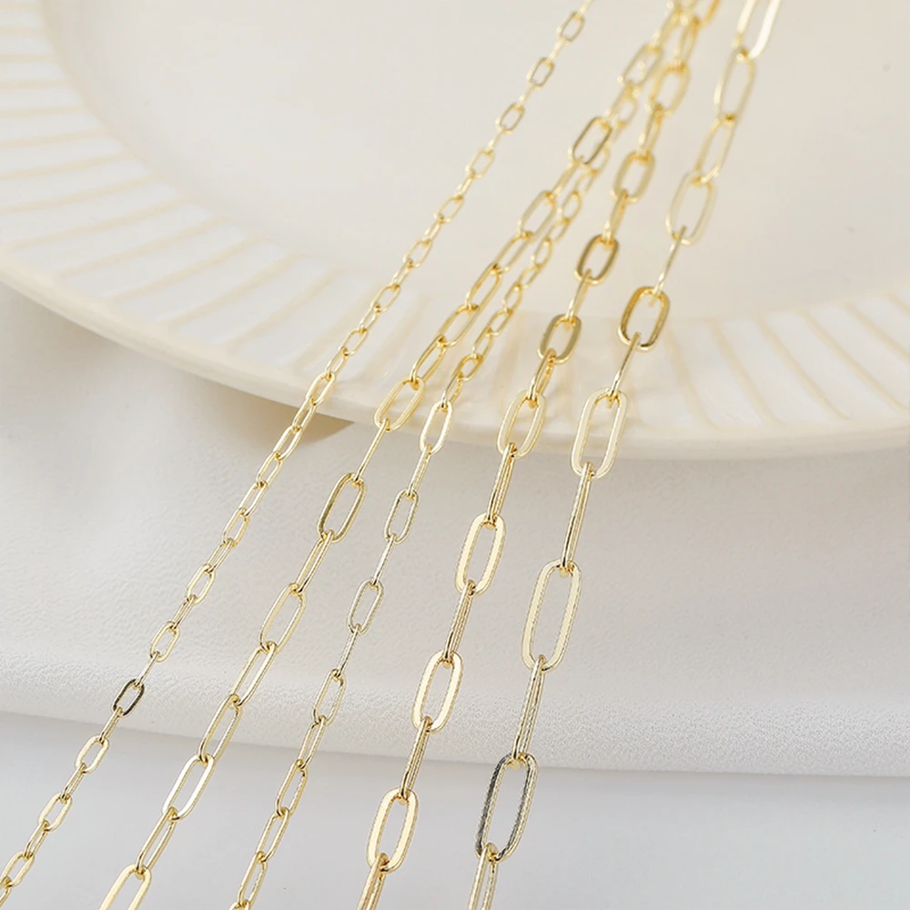 Copper Metal Brass Cuban Chain 1 Meter For Jewelry Making DIY Necklace Earrings Bracelets Chain Spool
Copper Metal Brass Cuban Chain 1 Meter For Jewelry Making DIY Necklace Earrings Bracelets Chain Spool