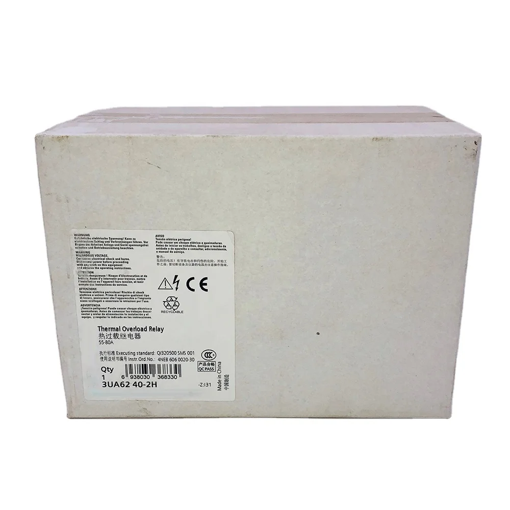 3UA6240-2H Thermal Overload Relay 3UA62 40-2H 55-80A High Quality Fast Ship Works Perfectly
3UA6240-2H Thermal Overload Relay 3UA62 40-2H 55-80A High Quality Fast Ship Works Perfectly