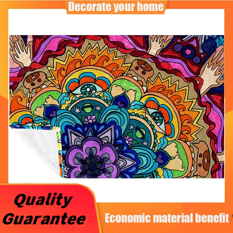 Trippy Mandala Fleece Blanket Twin Blanket - Soft Lightweight Plush Cozy - Perfect for Bed, Sofa, Couch, Travel, Camping
Trippy Mandala Fleece Blanket Twin Blanket - Soft Lightweight Plush Cozy - Perfect for Bed, Sofa, Couch, Travel, Camping