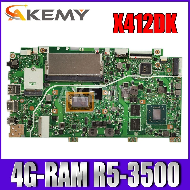 Материнская плата X412DK Материнская плата ASUS Vivobook X412DK A412D F412D X412D для ноутбука, материнская плата, 4G ОЗУ, Φ (V2G), графический процессор
Материнская плата X412DK Материнская плата ASUS Vivobook X412DK A412D F412D X412D для ноутбука, материнская плата, 4G ОЗУ, Φ (V2G), графический процессор
