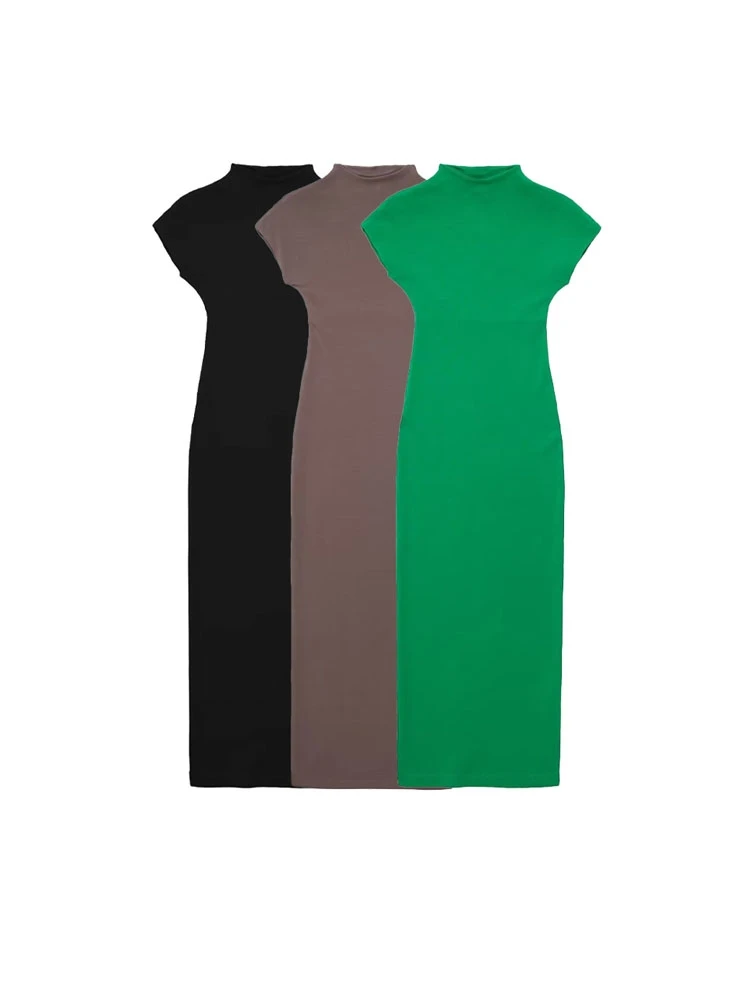 TRAF Women Fashion Fitted Midi Dress Vintage O Neck Short Sleeve Female Dresses Vestidos Mujer
TRAF Women Fashion Fitted Midi Dress Vintage O Neck Short Sleeve Female Dresses Vestidos Mujer