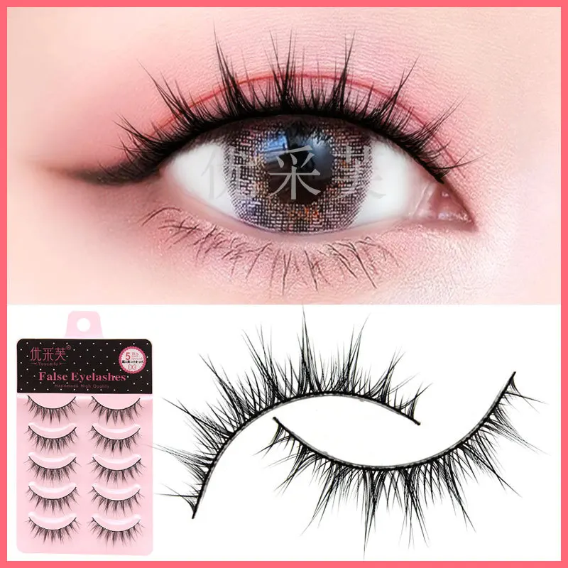 

Little Devil Comic Eye False Eyelashes Cosmetics Natural Simulation Cross Bushy Curling Lashes Makeup Products Wholesale