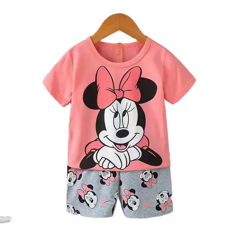 Lovely Minnie Girls Clothing Sets Summer Short Sleeve Cotton Baby Tops + Baby Shorts 2Pcs Casual baby clothes set 
Lovely Minnie Girls Clothing Sets Summer Short Sleeve Cotton Baby Tops + Baby Shorts 2Pcs Casual baby clothes set