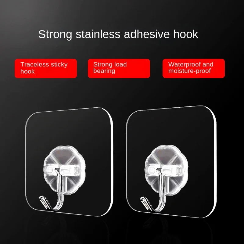 5-10Pcs Wall Hooks Bathroom Transparent Waterproof Oilproof Self Adhesive Hooks Reusable Seamless Hanging for Kitchen function
5-10Pcs Wall Hooks Bathroom Transparent Waterproof Oilproof Self Adhesive Hooks Reusable Seamless Hanging for Kitchen function