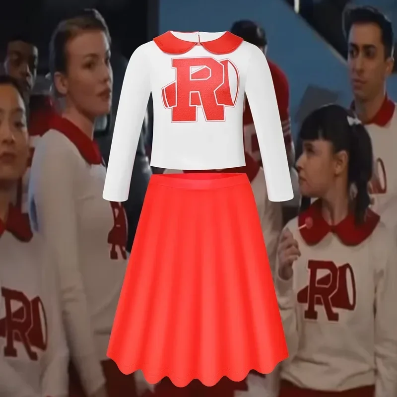 2024 детское платье для косплея Grease Rydell High спортивная одежда девочек юбка