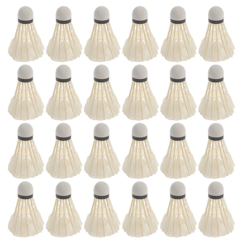 24 Pcs Badminton Goose Down Badminton Ball Shuttlecock Outdoor Sports Fitness Accessories
24 Pcs Badminton Goose Down Badminton Ball Shuttlecock Outdoor Sports Fitness Accessories