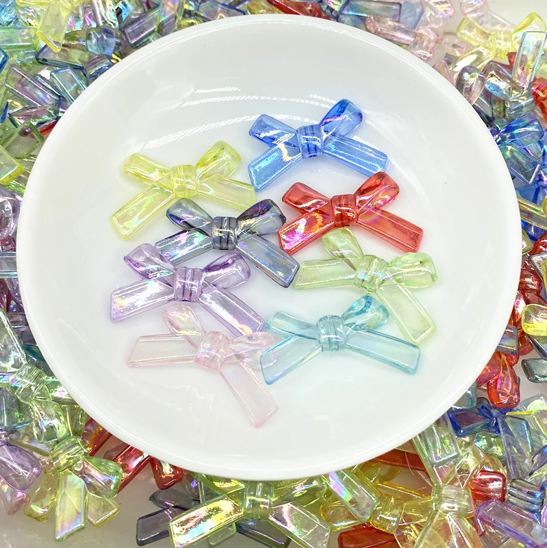 10 pcs/lot 34x20mm Bow Tie Shape Beads AB Color Acrylic Beads for Jewelry Making Handmade DIY Accessories
10 pcs/lot 34x20mm Bow Tie Shape Beads AB Color Acrylic Beads for Jewelry Making Handmade DIY Accessories