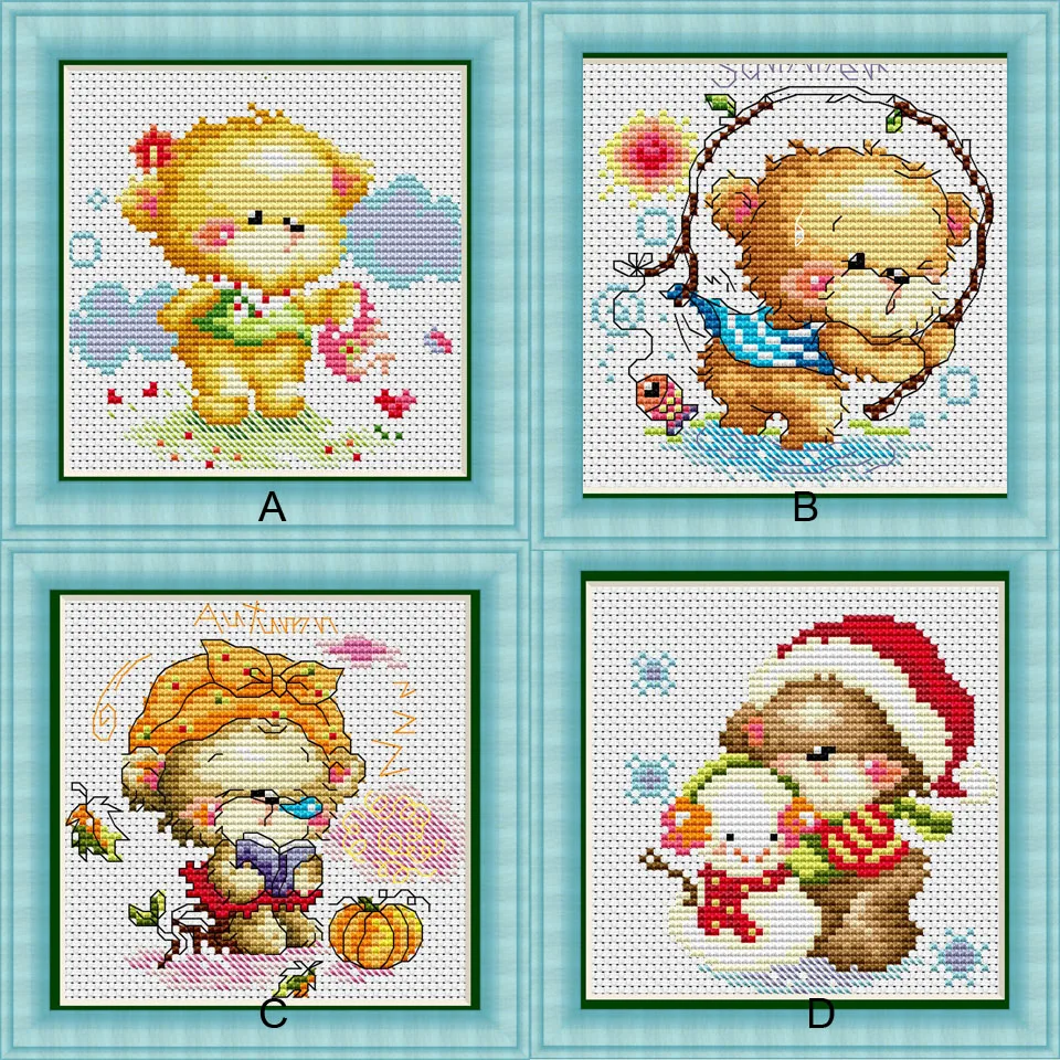 SJ002 Stich Cross Stitch Kits Craft Packages Cotton Seasons Painting Counted China DIY Needlework Embroidery Cross-Stitching 
SJ002 Stich Cross Stitch Kits Craft Packages Cotton Seasons Painting Counted China DIY Needlework Embroidery Cross-Stitching