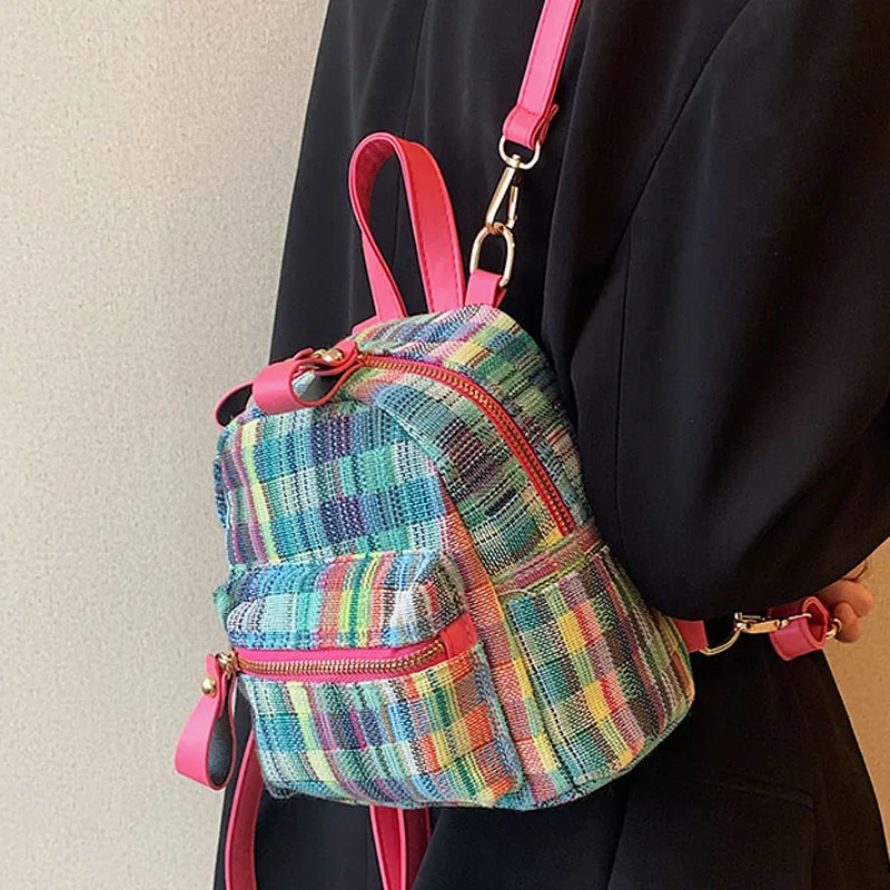 Модный женский мини-рюкзак, Высококачественная клетчатая нейлоновая сумка на плечо, маленький рюкзак, дизайнерские сумки для девочек-подро...
Модный женский мини-рюкзак, Высококачественная клетчатая нейлоновая сумка на плечо, маленький рюкзак, дизайнерские сумки для девочек-подро...