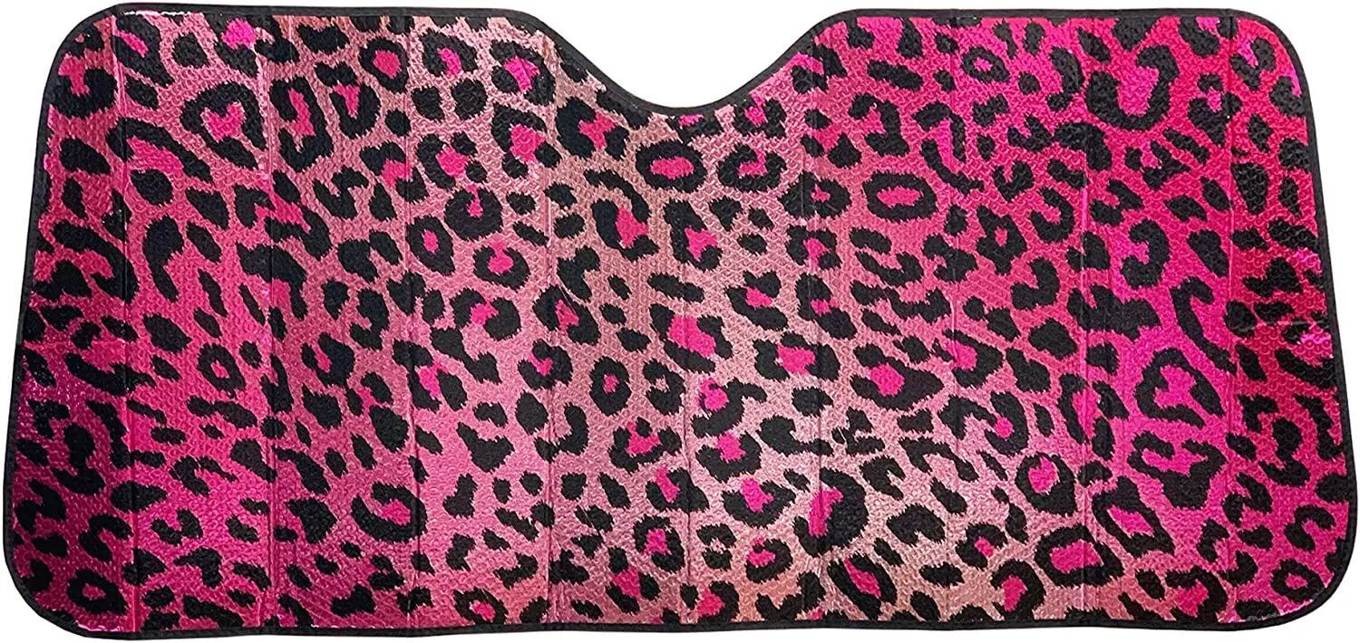 C.P.R. New Leopard Print Front Windshield Sun Shade Accordion 57" x 27" (Shiny Pink)
C.P.R. New Leopard Print Front Windshield Sun Shade Accordion 57" x 27" (Shiny Pink)