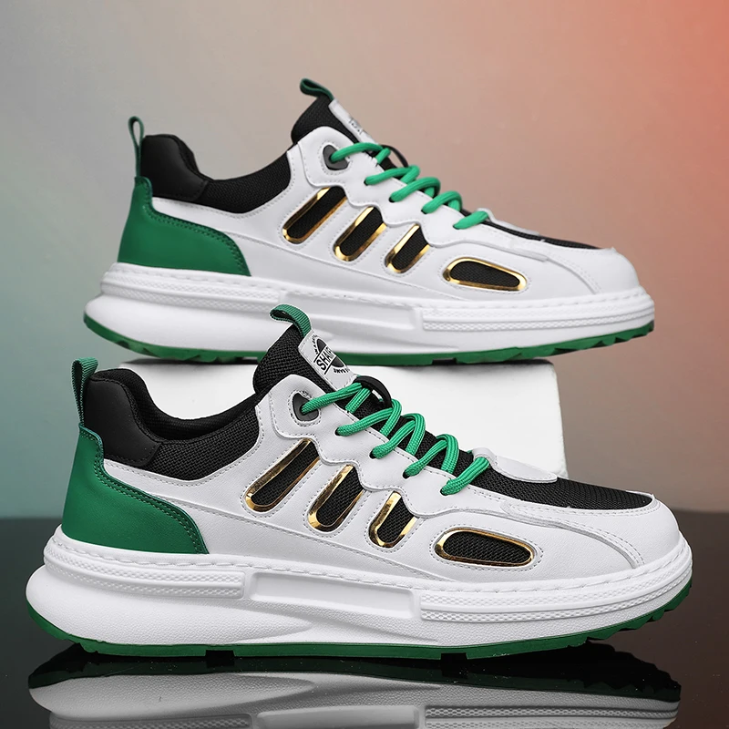 Summer Mixed Color Fashion Casual Sports Shoes Trend Breathable Lace-up Sneakers Soft Comfortable Elastic Non-slip Men's Shoes 
Summer Mixed Color Fashion Casual Sports Shoes Trend Breathable Lace-up Sneakers Soft Comfortable Elastic Non-slip Men's Shoes