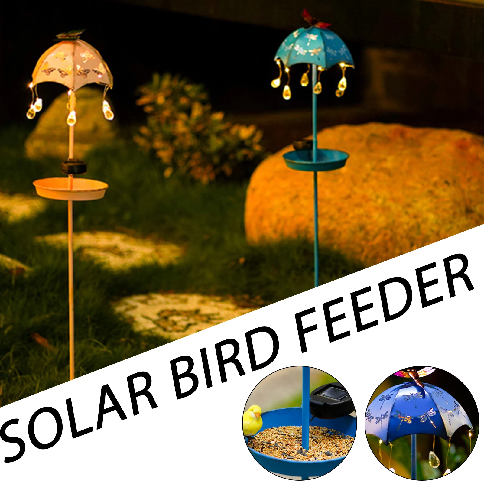 Creative Umbrella shape solar led light outdoor Waterproof Birds Feeder Lawn lamp Courtyard garden decoration
Creative Umbrella shape solar led light outdoor Waterproof Birds Feeder Lawn lamp Courtyard garden decoration