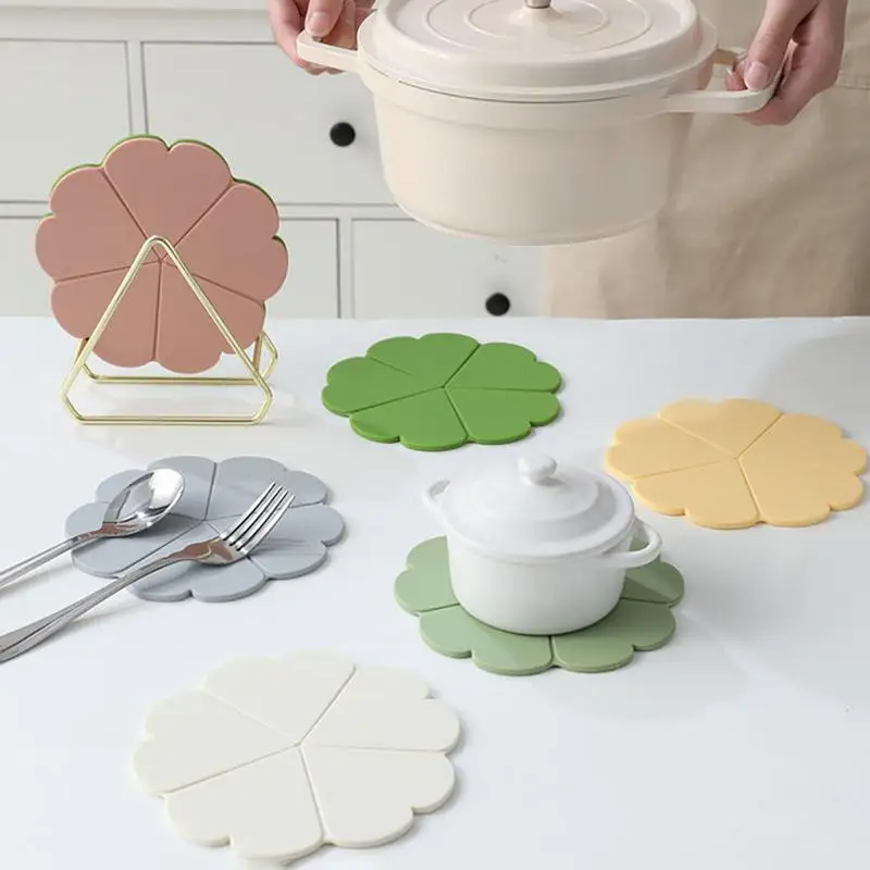 Silicone Flower Coasters Anti-scalding Placemat Pot Mat Heat Insulation Cup Pad Anti Slip Tableware Mat Home Kitchen Supplies
Silicone Flower Coasters Anti-scalding Placemat Pot Mat Heat Insulation Cup Pad Anti Slip Tableware Mat Home Kitchen Supplies