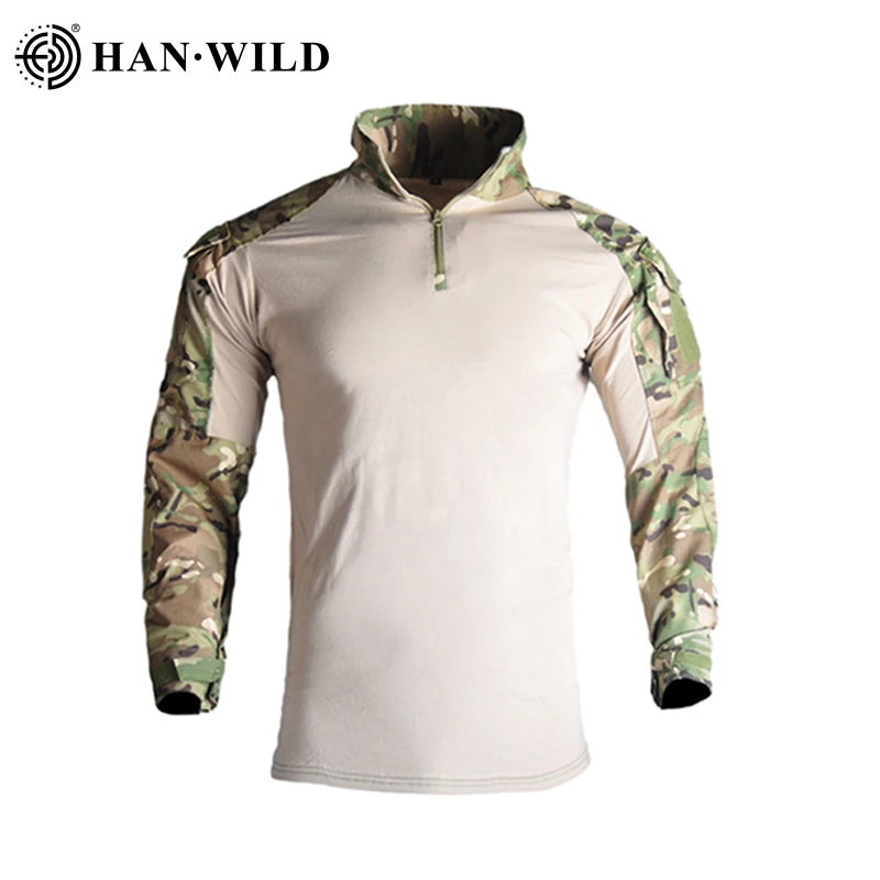 HANWILD G3 Tactical Fishing Shirt with Pads Hunting Shirts Military Uniform Forces Suit Combat Camouflage Shirt Multi Color
HANWILD G3 Tactical Fishing Shirt with Pads Hunting Shirts Military Uniform Forces Suit Combat Camouflage Shirt Multi Color