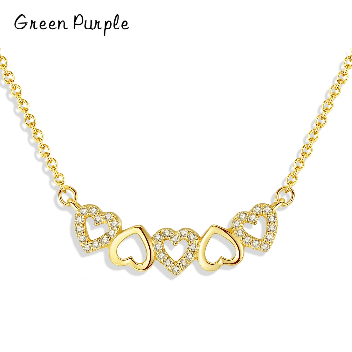 Green Purple Genuine 925 Sterling Silver The Shape of Love Chain Pendant Necklace for Women 14K Gold Trend Fine Jewelry Gift
Green Purple Genuine 925 Sterling Silver The Shape of Love Chain Pendant Necklace for Women 14K Gold Trend Fine Jewelry Gift
