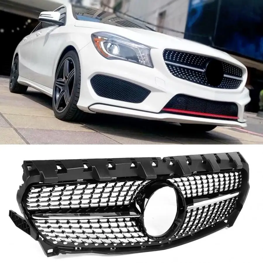 Front Bumper Grille Front Grill Bumper Diamond Grille Fit for Mercedes Benz C-Class 2013 2014 2015 Bright Black car-styling
Front Bumper Grille Front Grill Bumper Diamond Grille Fit for Mercedes Benz C-Class 2013 2014 2015 Bright Black car-styling