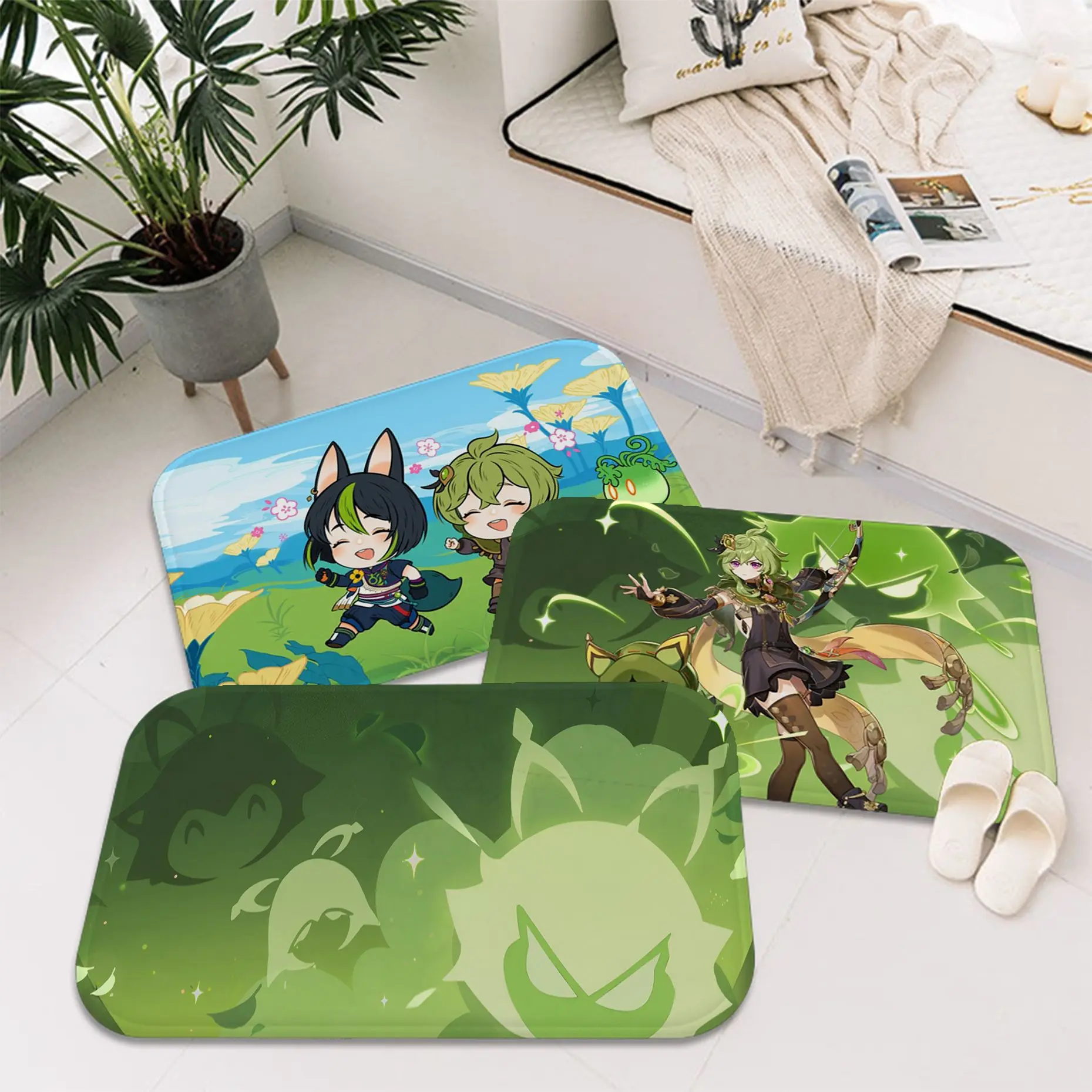 Collei Genshin Impact Bath Mat Anti-slip Absorb Water Long Strip Cushion Bedroon Mat Bedside Area Rugs
Collei Genshin Impact Bath Mat Anti-slip Absorb Water Long Strip Cushion Bedroon Mat Bedside Area Rugs