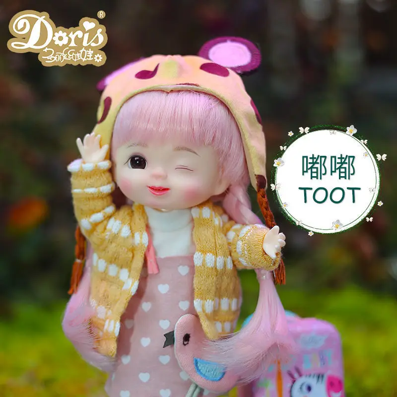 22.5Cm Doris Bjd Doll Cute Face 1/8 Changeable Wig eyes Dolls Official Make Up Open Head Full Set Toy Best Gift for Girl
22.5Cm Doris Bjd Doll Cute Face 1/8 Changeable Wig eyes Dolls Official Make Up Open Head Full Set Toy Best Gift for Girl