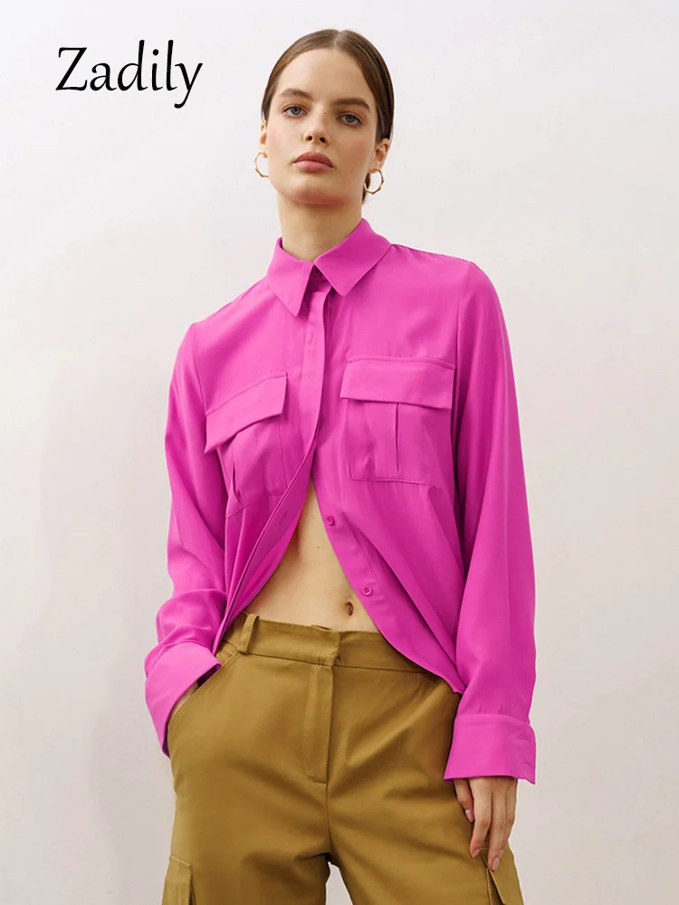 2023 Spring Casual Long Sleeve Solid Women Basic Shirt Korea Style Pocket Button Woman Tunic Blouse Female Clothing Tops
2023 Spring Casual Long Sleeve Solid Women Basic Shirt Korea Style Pocket Button Woman Tunic Blouse Female Clothing Tops