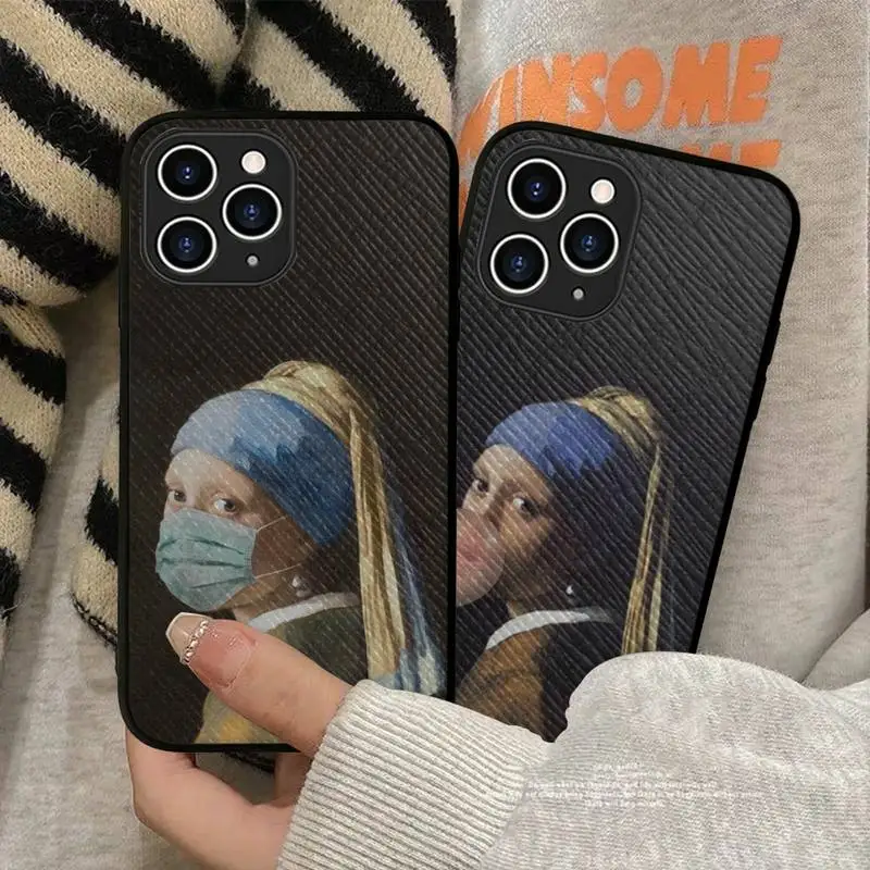 TOPLBPCS Girl With A Pearl Earring Phone Case Hard Leather Case for iPhone 11 12 13 Mini Pro Max 8 7 Plus SE 2020 X XR XS Coque
TOPLBPCS Girl With A Pearl Earring Phone Case Hard Leather Case for iPhone 11 12 13 Mini Pro Max 8 7 Plus SE 2020 X XR XS Coque