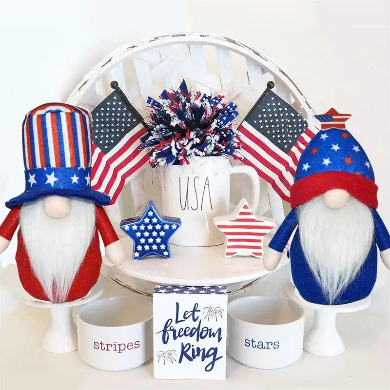 4th Of July Gnomes Decorations 4th Of July Plush Gnomes American Stars And Stripes Elf Dwarf Decor Independence Day Plush Doll
4th Of July Gnomes Decorations 4th Of July Plush Gnomes American Stars And Stripes Elf Dwarf Decor Independence Day Plush Doll