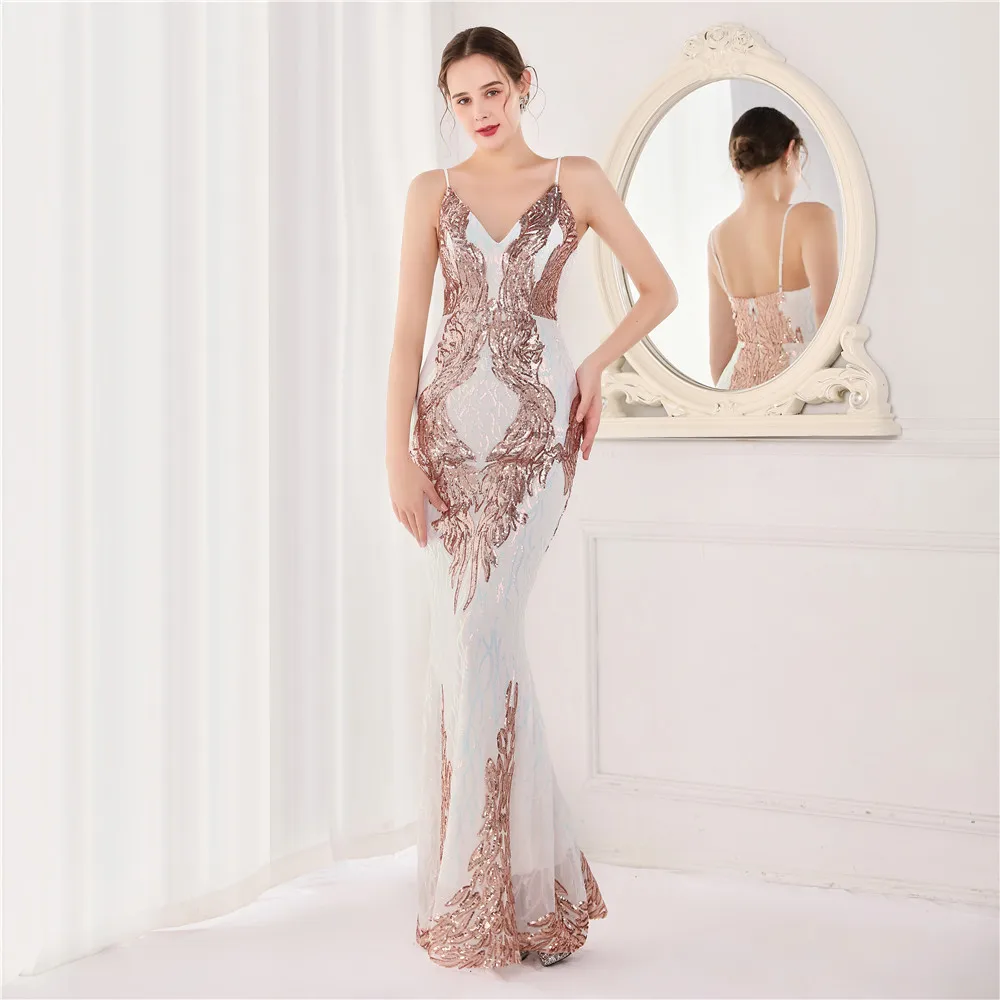 Women 2022 New Elegant Shoulder Strap Floor Length Evening Dress Sexy Mermaid Sequin Flower Party Maxi Dress Vestidos
Women 2022 New Elegant Shoulder Strap Floor Length Evening Dress Sexy Mermaid Sequin Flower Party Maxi Dress Vestidos