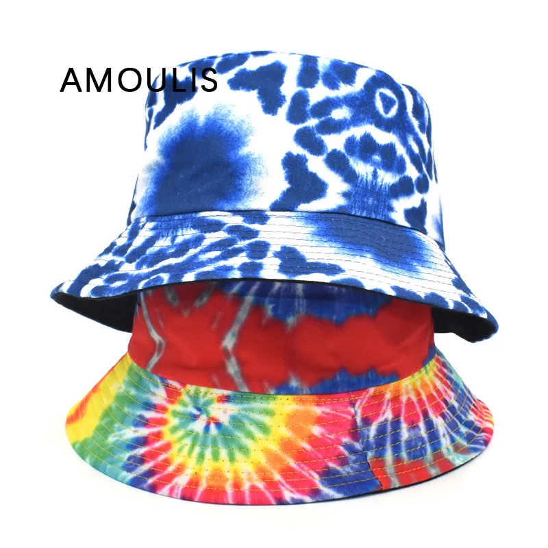 AMOULIS Bucket Hats for Women and Men Summer Sun Protection Tie Dye Fishermans Hat Anti-UV Beach Caps for Ladies Gorras Unisex
AMOULIS Bucket Hats for Women and Men Summer Sun Protection Tie Dye Fishermans Hat Anti-UV Beach Caps for Ladies Gorras Unisex