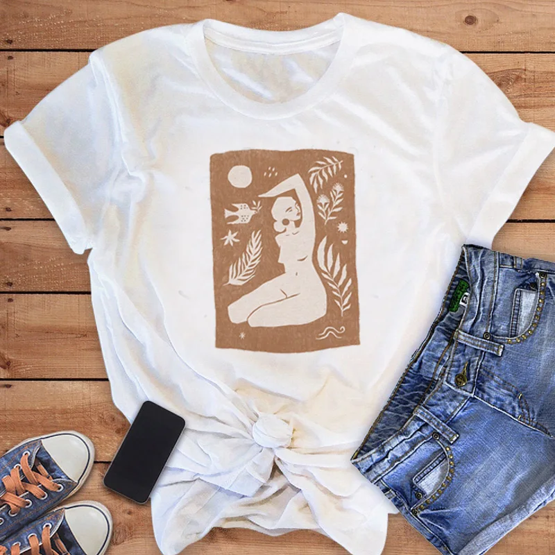 Summer 90s Cartoon Casual White Plus Size Cartoon Art Print Clothes Short Sleeve Kawaii T Shirt Top Graphic Print T Shirt Women
Summer 90s Cartoon Casual White Plus Size Cartoon Art Print Clothes Short Sleeve Kawaii T Shirt Top Graphic Print T Shirt Women