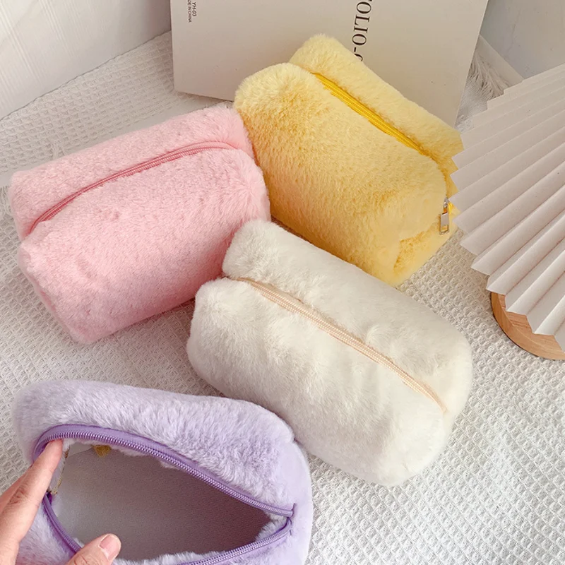 Plush Fur Makeup Bags Women Cosmetic Bag Solid Color Soft Travel Cosmetic Bag Organizer Pencil Case School Suppli Solid Handbags
Plush Fur Makeup Bags Women Cosmetic Bag Solid Color Soft Travel Cosmetic Bag Organizer Pencil Case School Suppli Solid Handbags