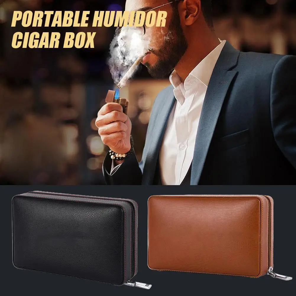 Portable Humidor Cigar Box Travel Cigar Case Leather Cedar Wood Cigar Humidor Box
Portable Humidor Cigar Box Travel Cigar Case Leather Cedar Wood Cigar Humidor Box