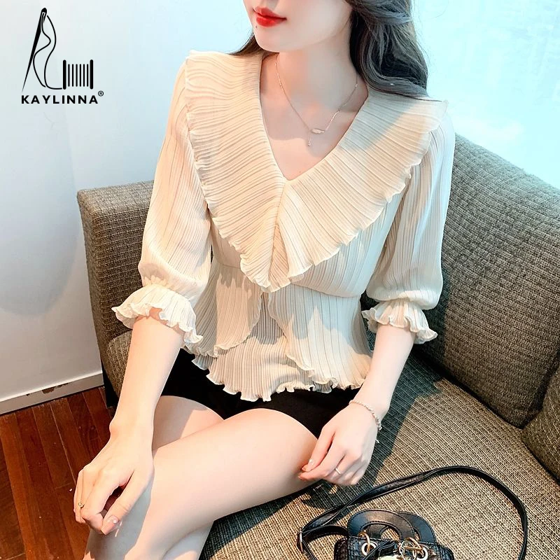 KAYLINNA 2022 Autumn Blouse Women Pullover Fashion Woman Blouses Long Sleeve Elegant Woman Blouses Casual Shirts Women's Tops
KAYLINNA 2022 Autumn Blouse Women Pullover Fashion Woman Blouses Long Sleeve Elegant Woman Blouses Casual Shirts Women's Tops