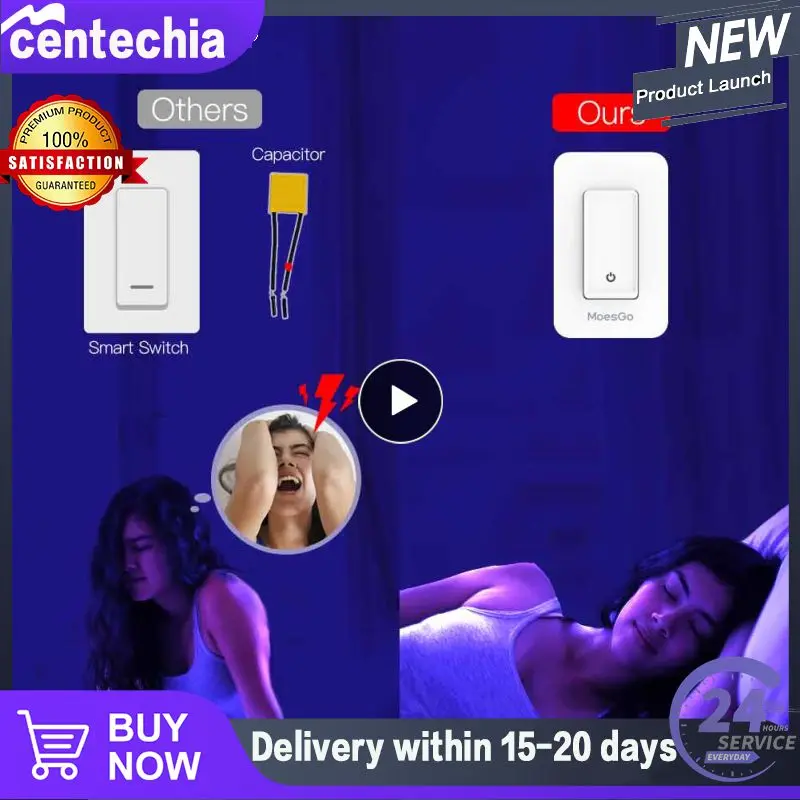 No Neutral Smart Push Button Switch Wifi 802.11 B/g/n 2.4ghz 350w Led Intelligent Remote Controls App Control Tuya Wifi 100-120v
No Neutral Smart Push Button Switch Wifi 802.11 B/g/n 2.4ghz 350w Led Intelligent Remote Controls App Control Tuya Wifi 100-120v