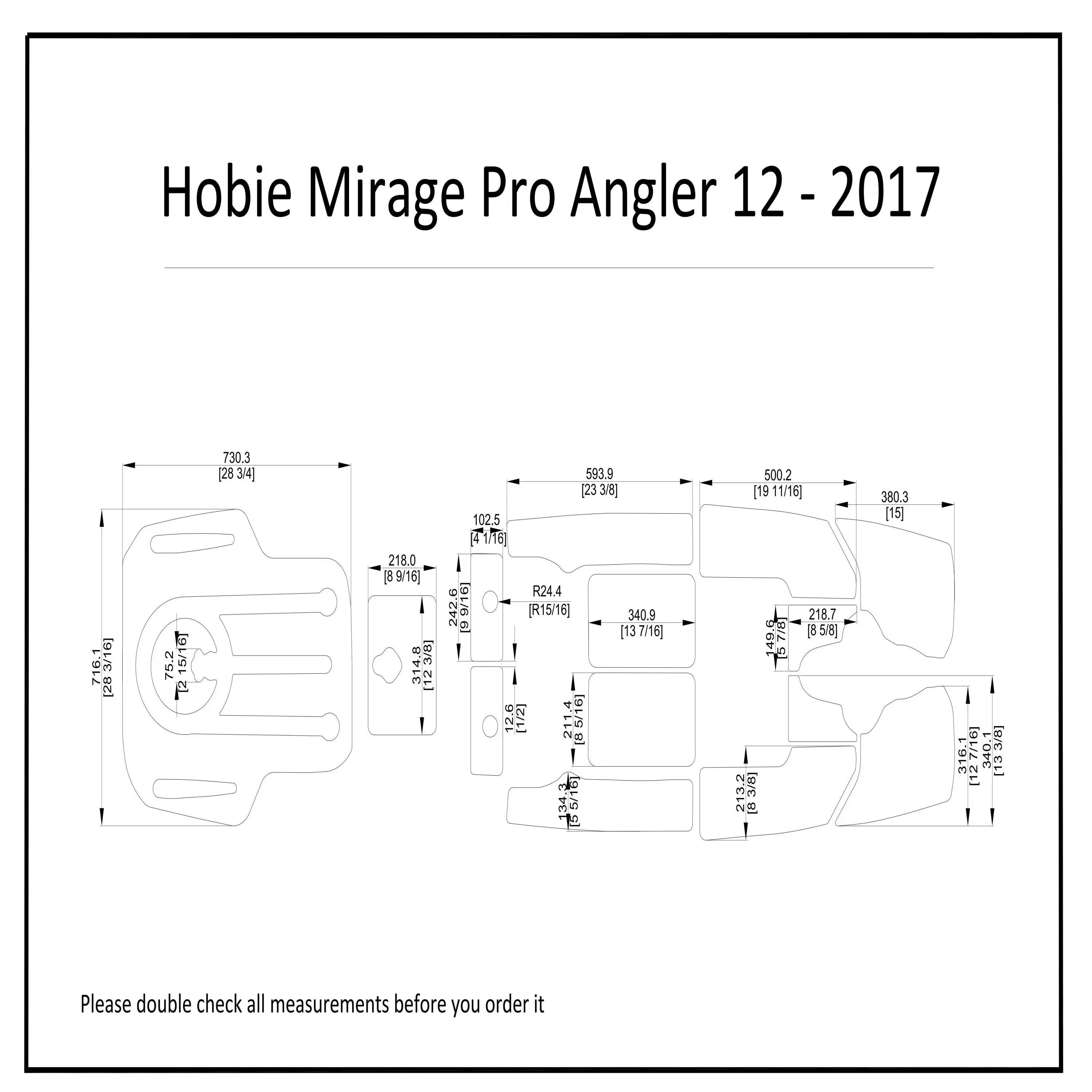 2017 Hobie Mirage Pro Angler 12 Каяк Лодка EVA пена Тиковый настил напольное покрытие
2017 Hobie Mirage Pro Angler 12 Каяк Лодка EVA пена Тиковый настил напольное покрытие