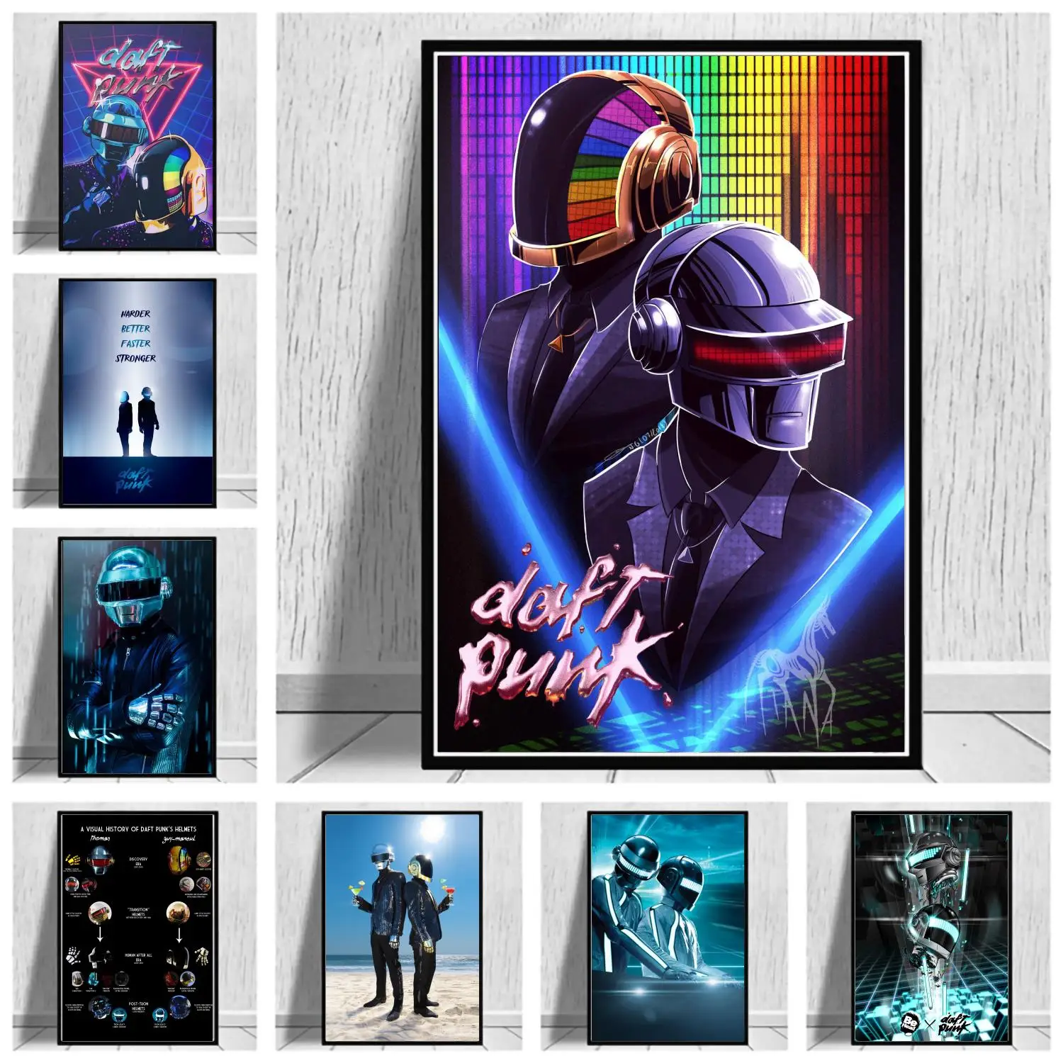 Daft Punk Canvas Painting Posters and Prints Wall Art Picture Home Living Room Decor
Daft Punk Canvas Painting Posters and Prints Wall Art Picture Home Living Room Decor