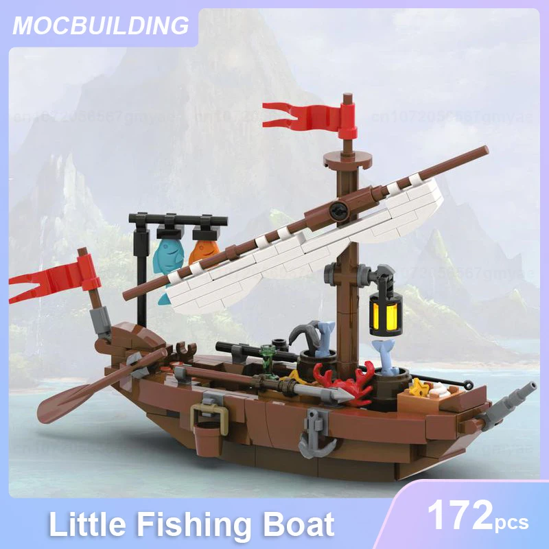 Little Fishing Boat Model MOC Building Blocks DIY Assemble Bricks Transportation Educational Creative Display Toys Gifts 172PCS
Little Fishing Boat Model MOC Building Blocks DIY Assemble Bricks Transportation Educational Creative Display Toys Gifts 172PCS
