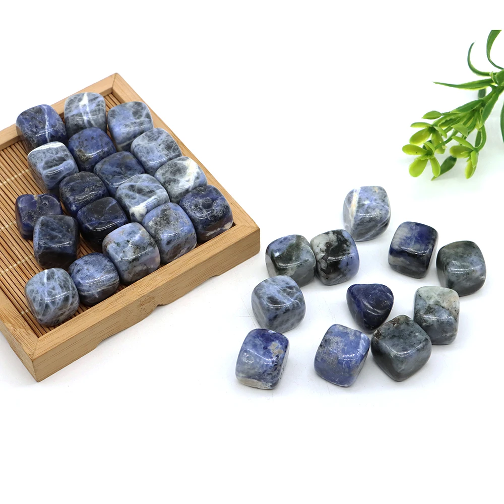 

Natural Irregular Blue Sodalite Tumbled Bulk Mineral Specime Gem Energy Healing Meditation Crystal Specimen Craft Aquarium Decor