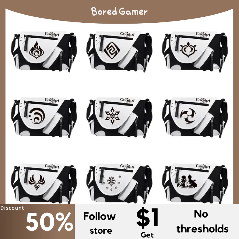 Game Genshin Impact Element Cosplay Students Youth School Unisex Crossbody Shoulder Bags Bookbag Fashion Daily Travel Outdoor
Game Genshin Impact Element Cosplay Students Youth School Unisex Crossbody Shoulder Bags Bookbag Fashion Daily Travel Outdoor