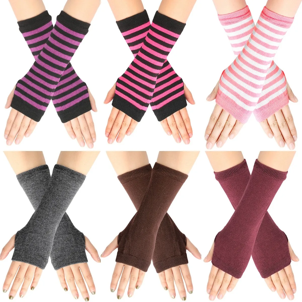 Women Knitted Fingerless Gloves Solid & Stripes Gloves Mittens Female Kids Elasticity Gloves Cosplay Knitted Fingerless Gloves
Women Knitted Fingerless Gloves Solid & Stripes Gloves Mittens Female Kids Elasticity Gloves Cosplay Knitted Fingerless Gloves