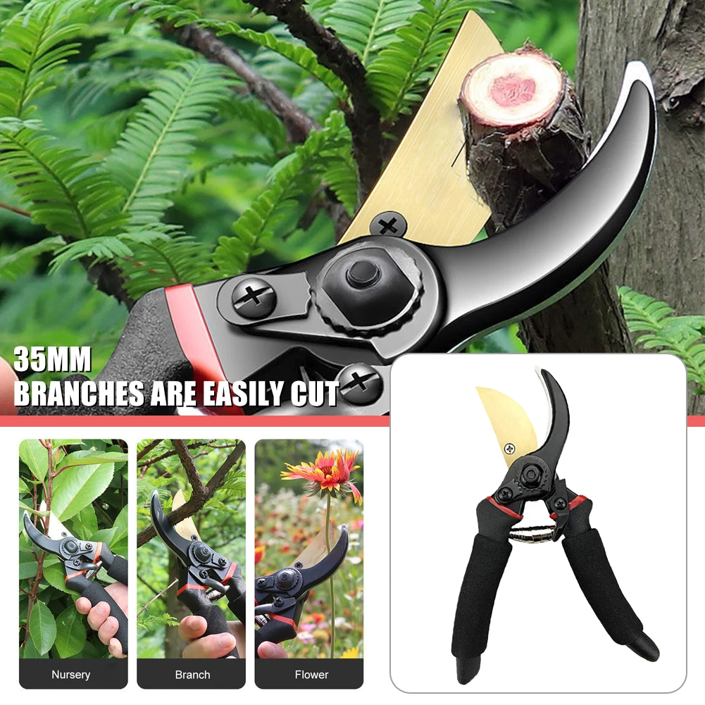 Garden Pruning Shears High Carbon Steel Hand Pruner Tree Trimmer Sharp Branch Shears Cutter Plant Scissors Garden Tools
Garden Pruning Shears High Carbon Steel Hand Pruner Tree Trimmer Sharp Branch Shears Cutter Plant Scissors Garden Tools