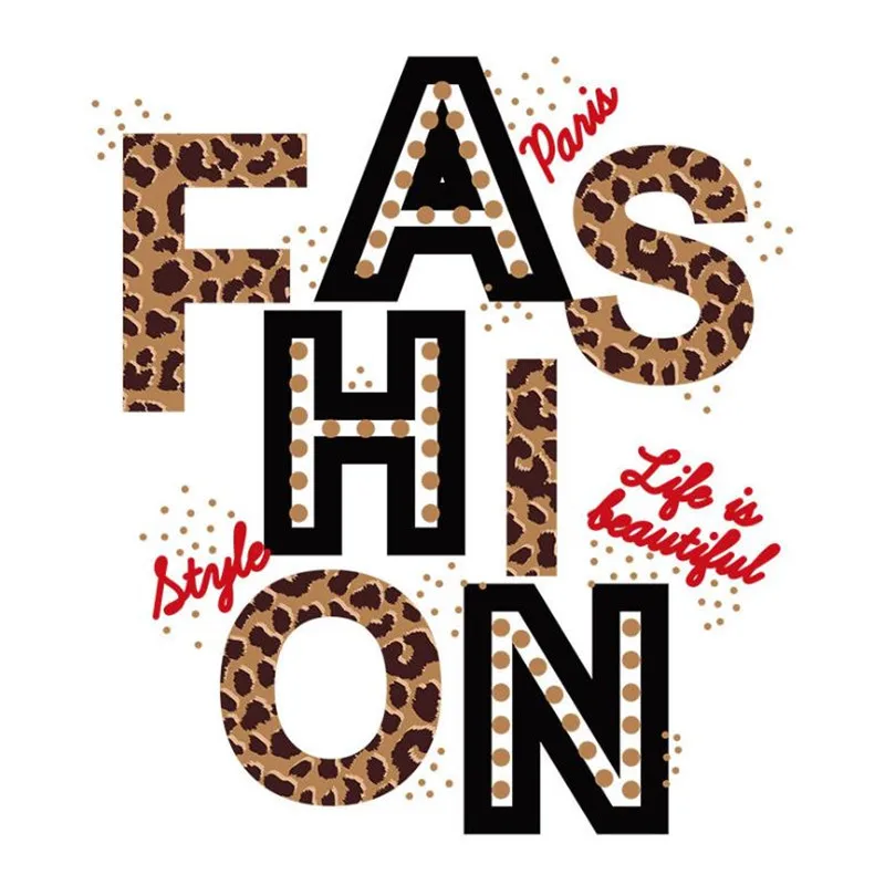 Fashion Pattern Letters Leopard Print Heat Tranfer Patches For Clothing Accessories DIY Stickers for Clothes Patch Free Shipping
Fashion Pattern Letters Leopard Print Heat Tranfer Patches For Clothing Accessories DIY Stickers for Clothes Patch Free Shipping