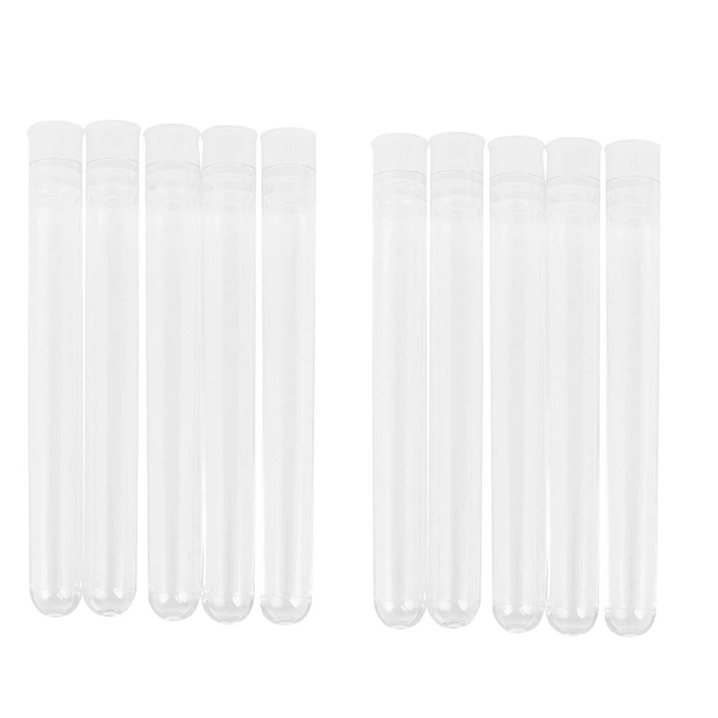 LJL-200Pcs Clear Plastic Test Tube With Cap 12X100mm U-Shaped Bottom Long Transparent Test Tube Lab Supplies
LJL-200Pcs Clear Plastic Test Tube With Cap 12X100mm U-Shaped Bottom Long Transparent Test Tube Lab Supplies